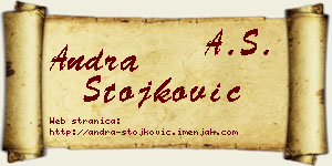 Andra Stojković vizit kartica